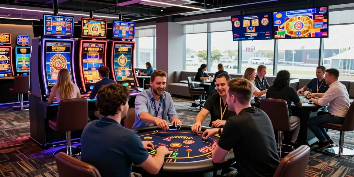 Exciting gaming scene showcasing players at non UK casinos in 2026