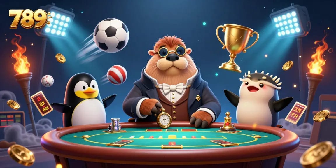 Play exciting poker at 789club with creative characters in a vibrant underwater scene.