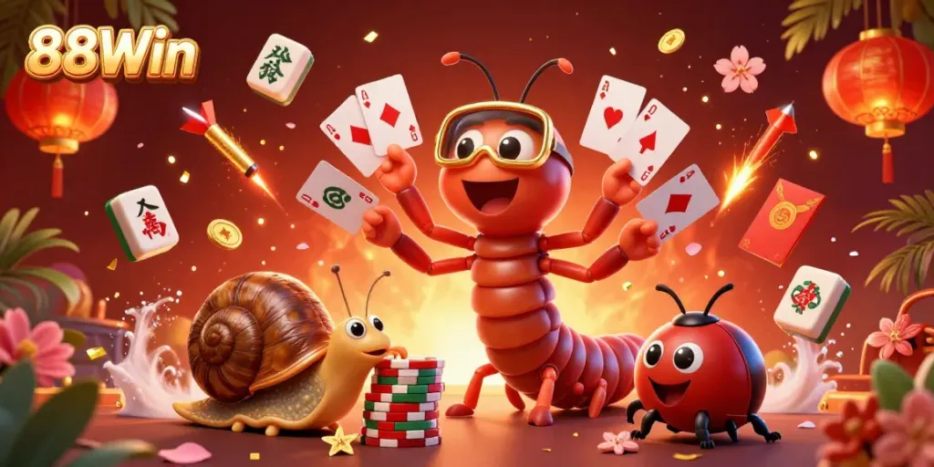 Engage with exciting gameplay at 88Win featuring a lively dealer and high-stakes gaming elements.