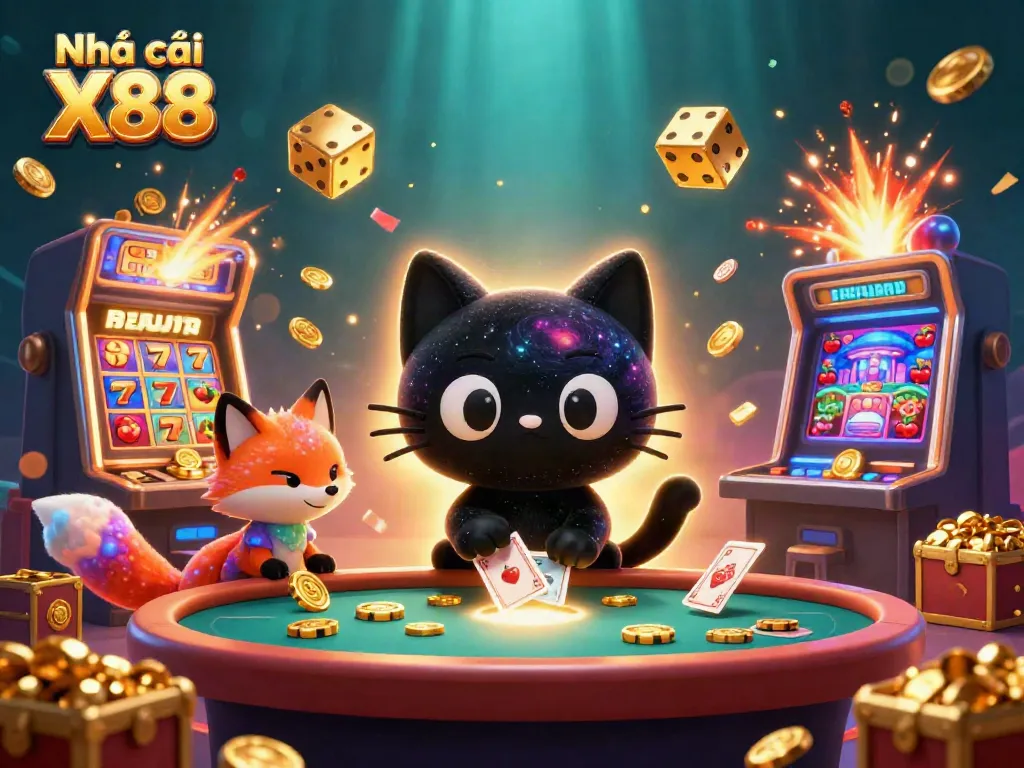 Experience thrilling gameplay with Nhà cái X88, featuring a cosmic casino themed around excitement and wins.