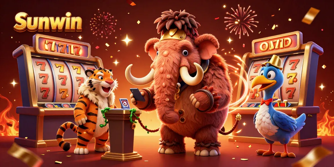 Experience thrilling gameplay at Sunwin casino with rich visuals of 3D characters and vibrant elements.