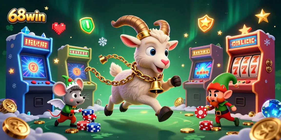 Experience thrilling gameplay at 68win with exciting slots and unique characters in a captivating casino scene.