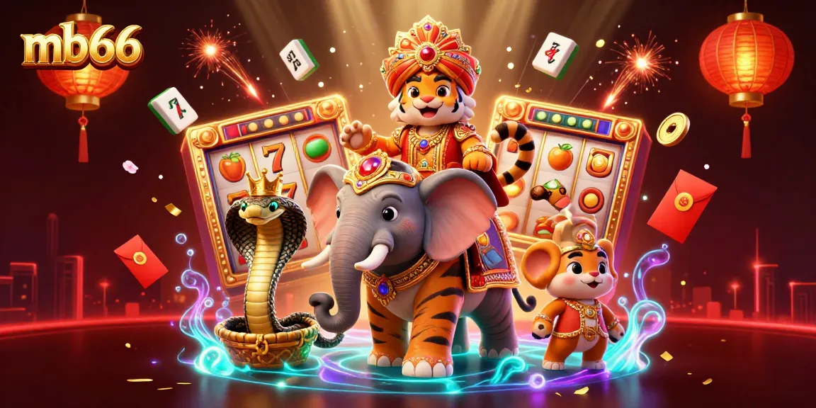 Spin and win with mb66 at this vibrant, dynamic casino illustration featuring a maharaja tiger and more.