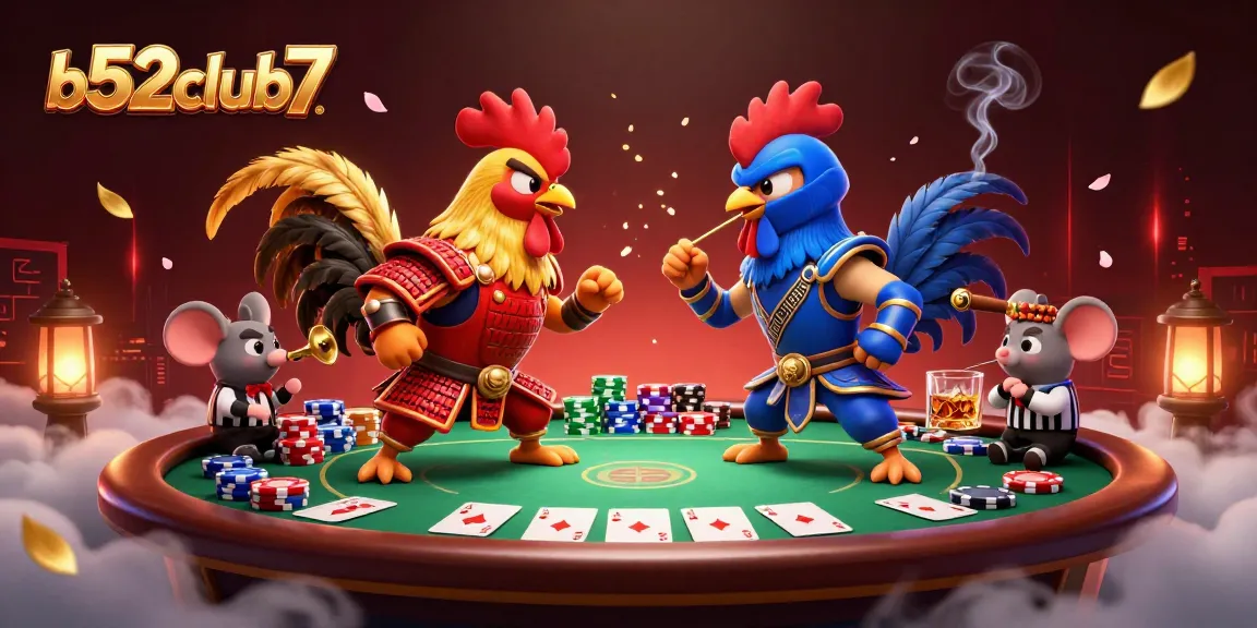 Experience thrilling moments at b52club7 with an intense gambling face-off scene.