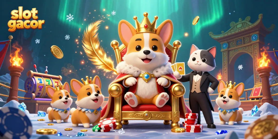 Spin to win with slot gacor surrounded by golden coins and vibrant casino elements.