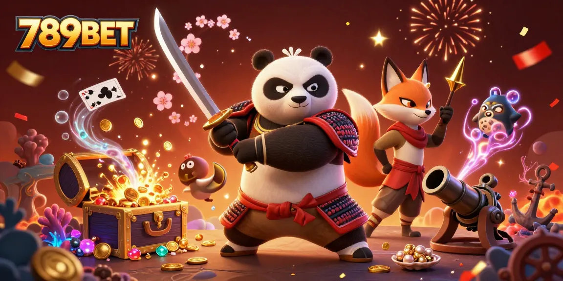 Experience thrilling action with 789BET's unique game features in this vibrant illustration.